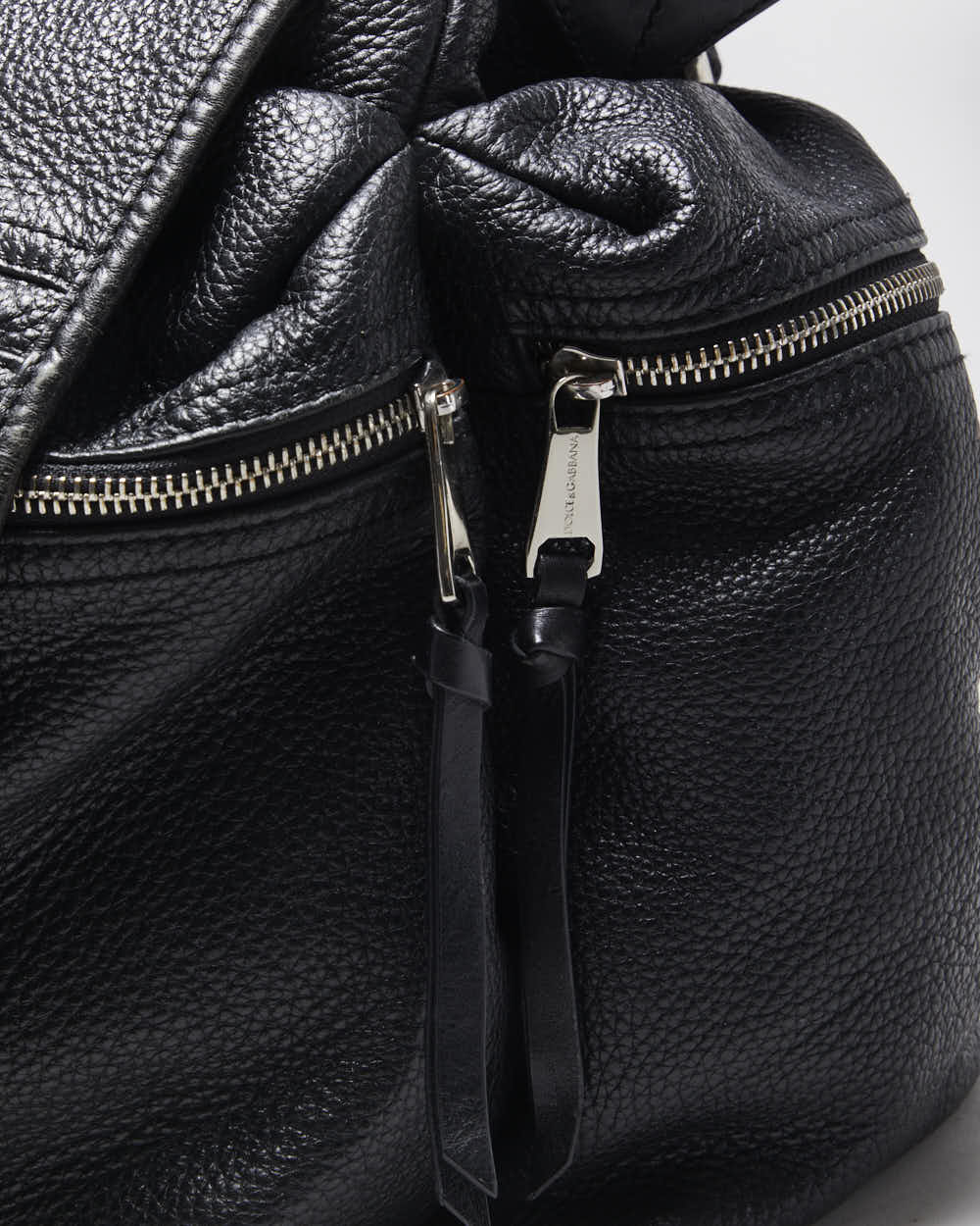 Vintage Dolce &amp; Gabbana Pebbled Leather Messenger Bag