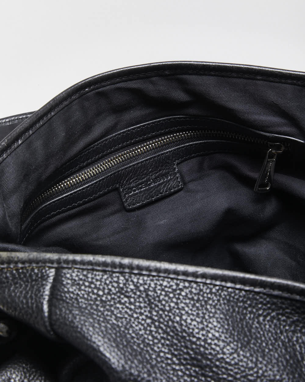 Vintage Dolce &amp; Gabbana Pebbled Leather Messenger Bag