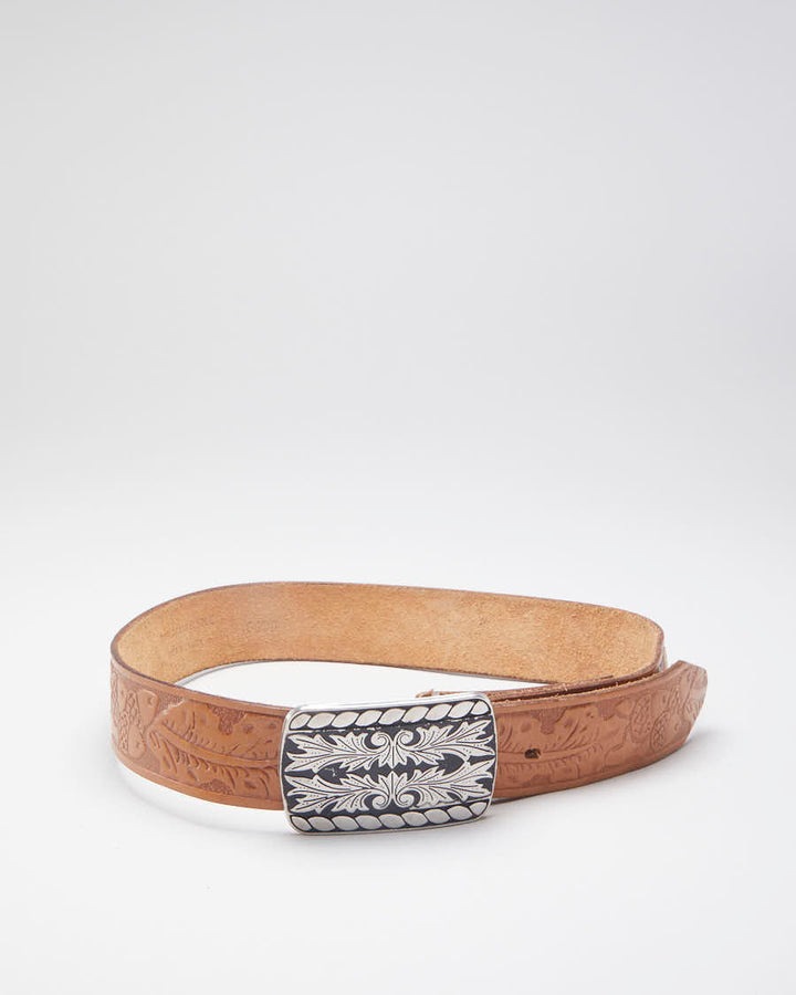 Vintage Hand-Made Western Belt W:32