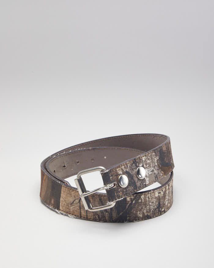 Y2k 00s Real Tree Camo Belt W35-39