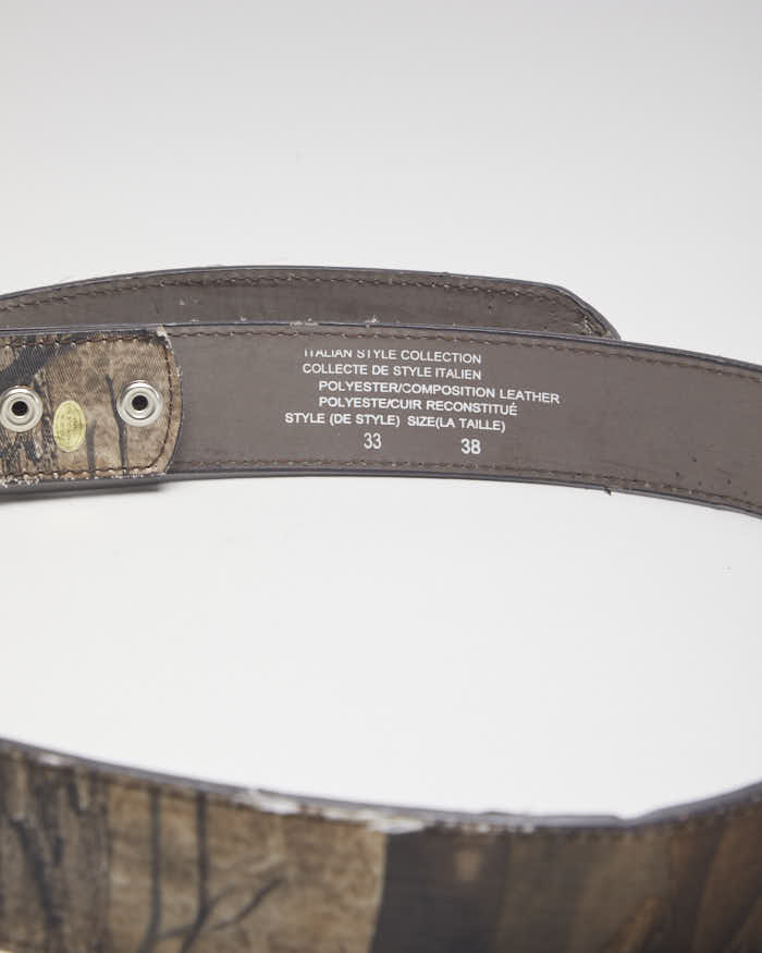 Y2k 00s Real Tree Camo Belt W35-39