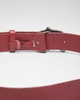 Vintage 90s Jack Jones Red Leather Belt - W35-W39
