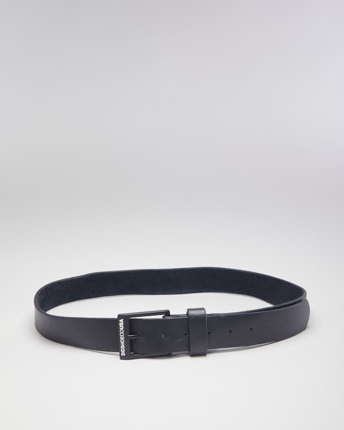 Y2k 00s DC Shoe USA Leather Belt - W32 - W37