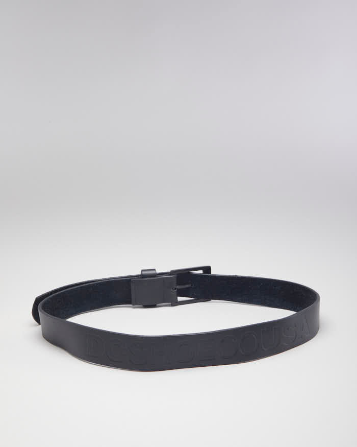 Y2k 00s DC Shoe USA Leather Belt - W32 - W37