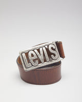 Vintage Levi's Brown Leather Belt -  W33 - W40