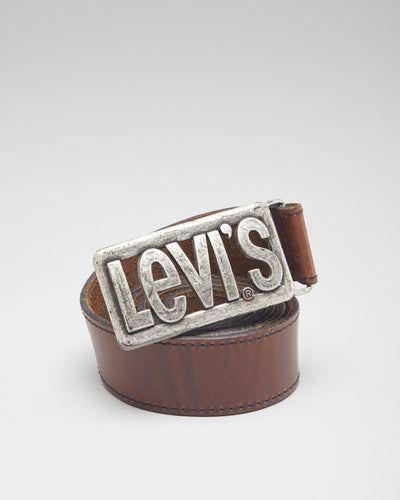 Vintage Levi's Brown Leather Belt -  W33 - W40