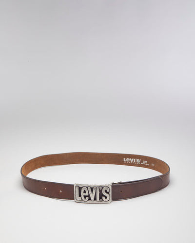 Vintage Levi's Brown Leather Belt -  W33 - W40