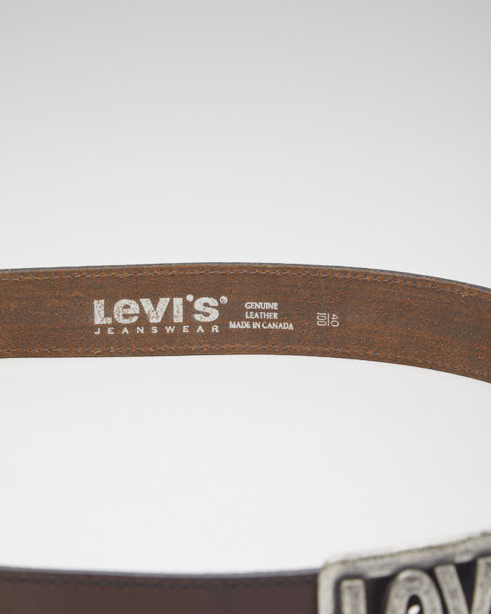Vintage Levi's Brown Leather Belt -  W33 - W40