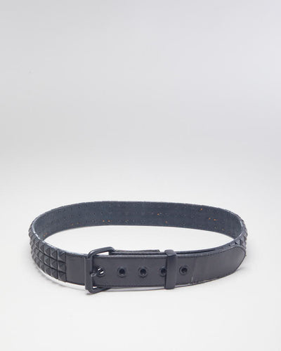 Y2k 00s Black Studded Belt - W32 - W36