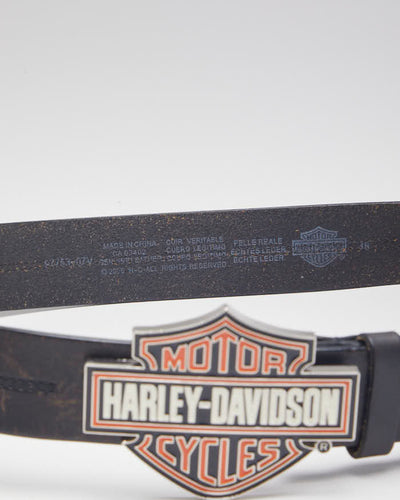 Vintage Harley Davidson Leather Belt - W32 - W37