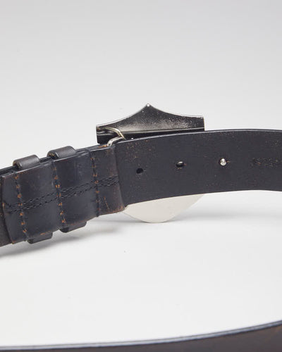 Vintage Harley Davidson Leather Belt - W32 - W37