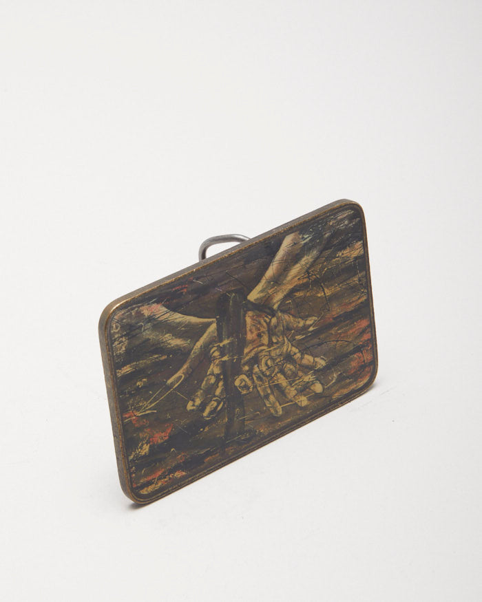 Grungey Rectangle Belt Buckle