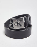 Calvin Klein Black Leather Belt - W33-W37