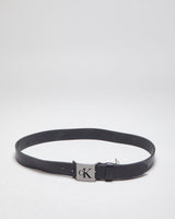 Calvin Klein Black Leather Belt - W33-W37