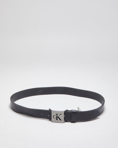 Calvin Klein Black Leather Belt - W33-W37