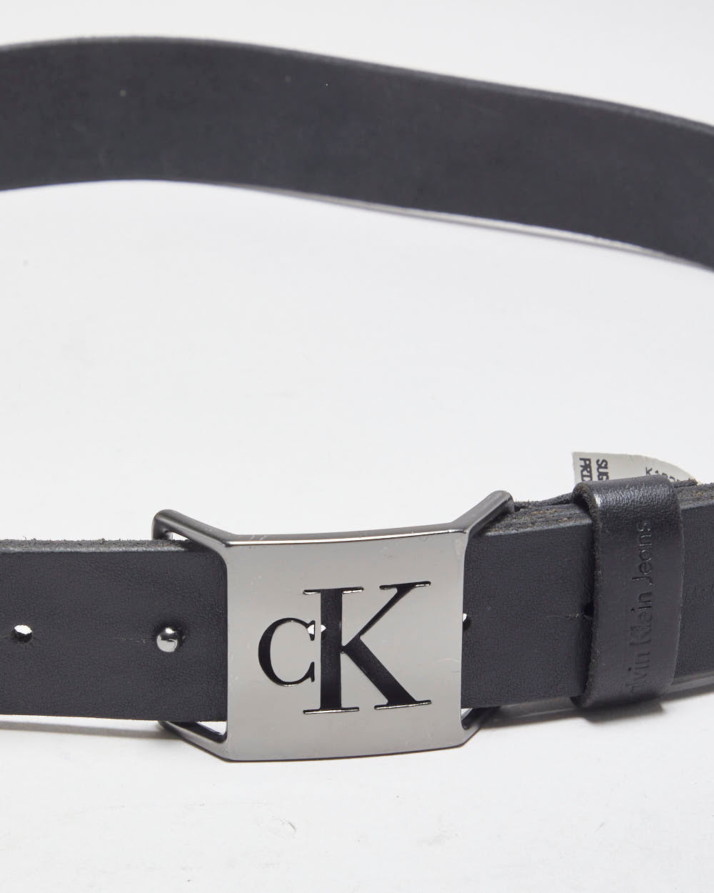 Calvin Klein Black Leather Belt - W33-W37