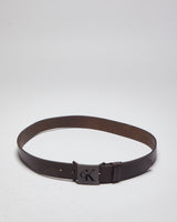 Calvin Klein Brown Leather Belt - W32-W36