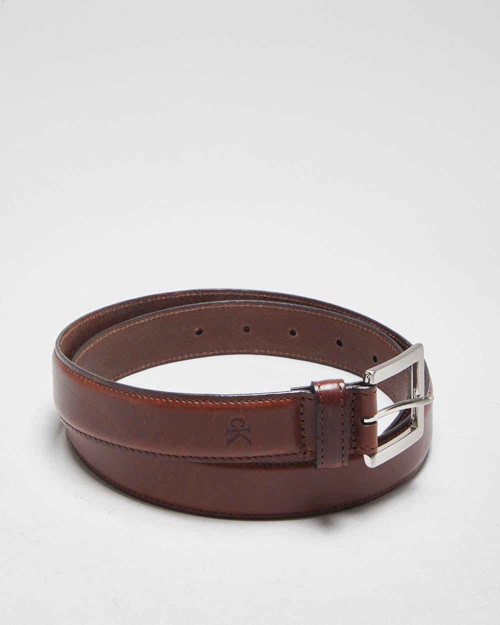 Calvin Klein Brown Leather Belt - W32-W36