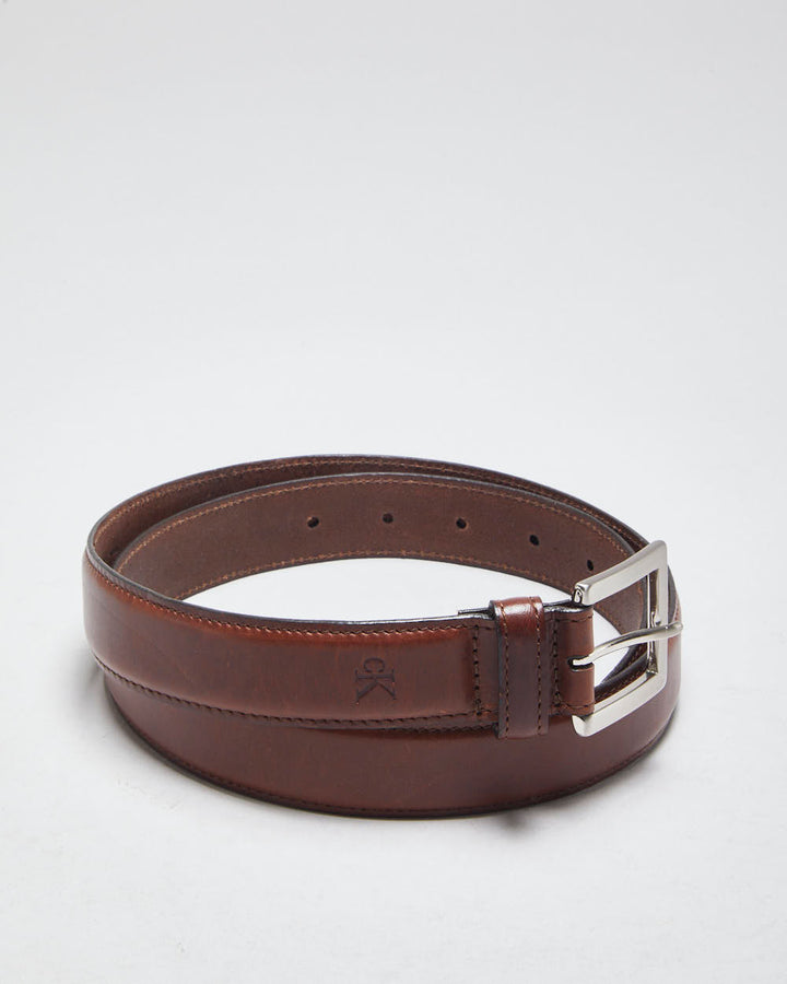 Calvin Klein Brown Leather Belt - W32-W36