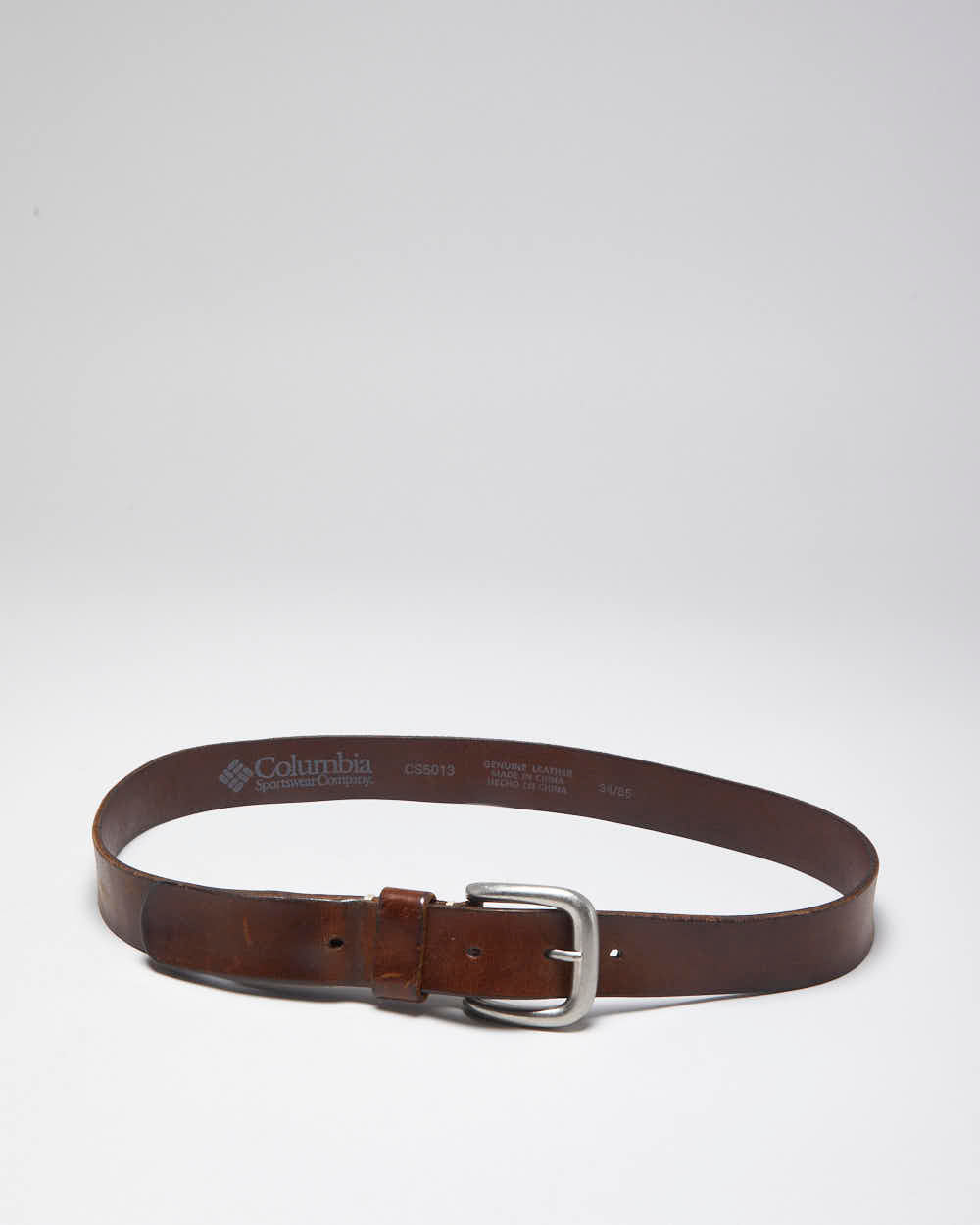 Vintage Columbia Brown Leather Belt - W32-W37