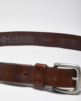 Vintage Columbia Brown Leather Belt - W32-W37