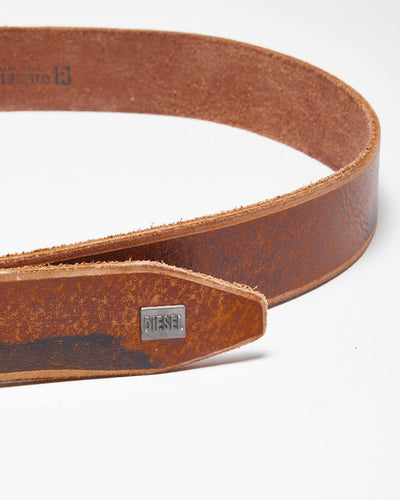 Vintage Diesel Brown Leather Belt - W39-W46