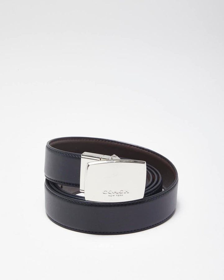 Vintage Y2k 00s Coach Leather Belt - W40- W44