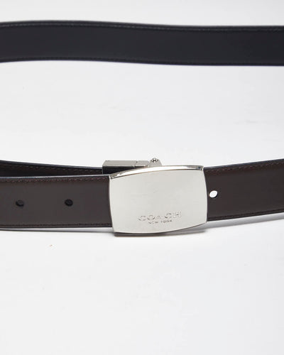 Vintage Y2k 00s Coach Leather Belt - W40- W44