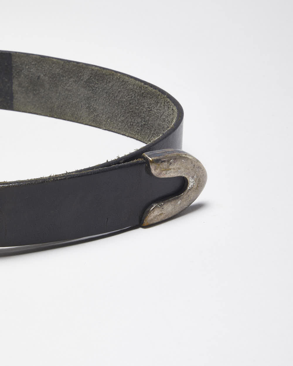 Vintage Diesel Black Leather Belt - W31 - W35