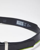 Vintage Y2k 00s Versace Black Leather Belt - W30 - W34