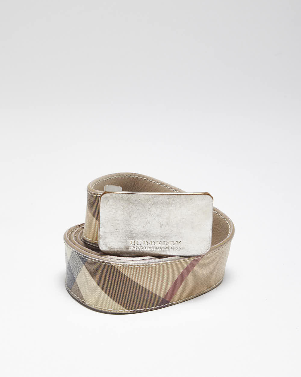 Vintage Burberry Nova Check Belt - W30-W37