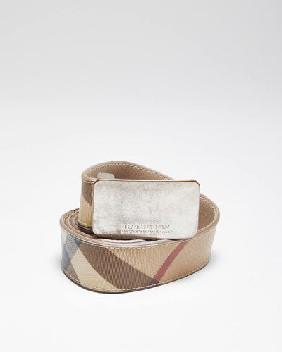 Vintage Burberry Nova Check Belt - W30-W37