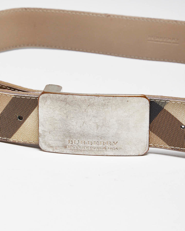 Vintage Burberry Nova Check Belt - W30-W37