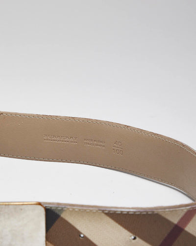Vintage Burberry Nova Check Belt - W30-W37