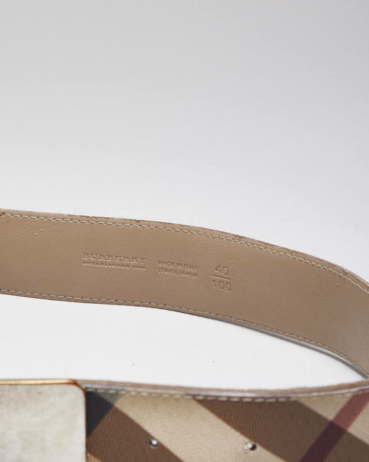 Vintage Burberry Nova Check Belt - W30-W37