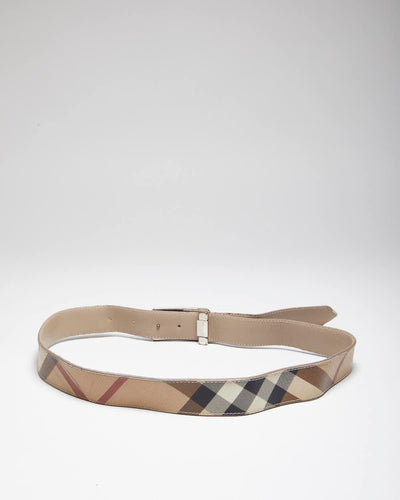 Vintage Burberry Nova Check Belt - W30-W37