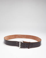Vintage Y2K Chunky Brown Leather Belt - W41 - W47