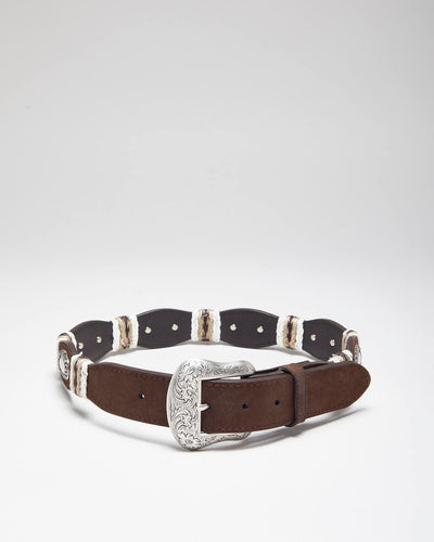 Vintage 90's Western Style Leather Belt - W26 - W31