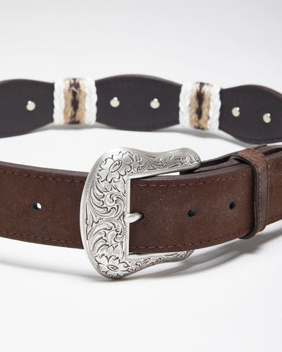 Vintage 90's Western Style Leather Belt - W26 - W31