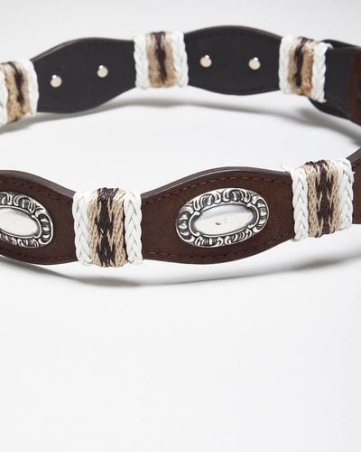 Vintage 90's Western Style Leather Belt - W26 - W31