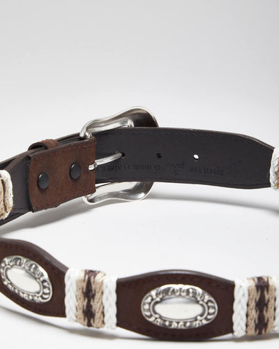 Vintage 90's Western Style Leather Belt - W26 - W31