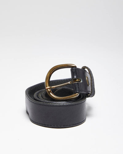 Vintage 90's Levi's Black Leather Belt - W31 - W36