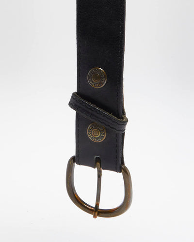 Vintage 90's Levi's Black Leather Belt - W31 - W36
