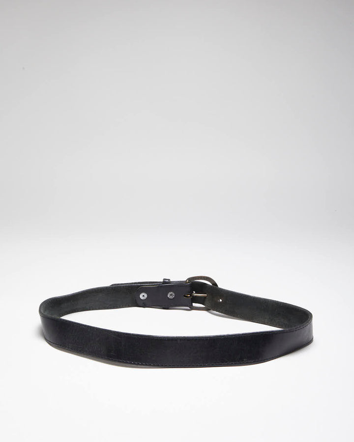 Vintage 90's Levi's Black Leather Belt - W31 - W36