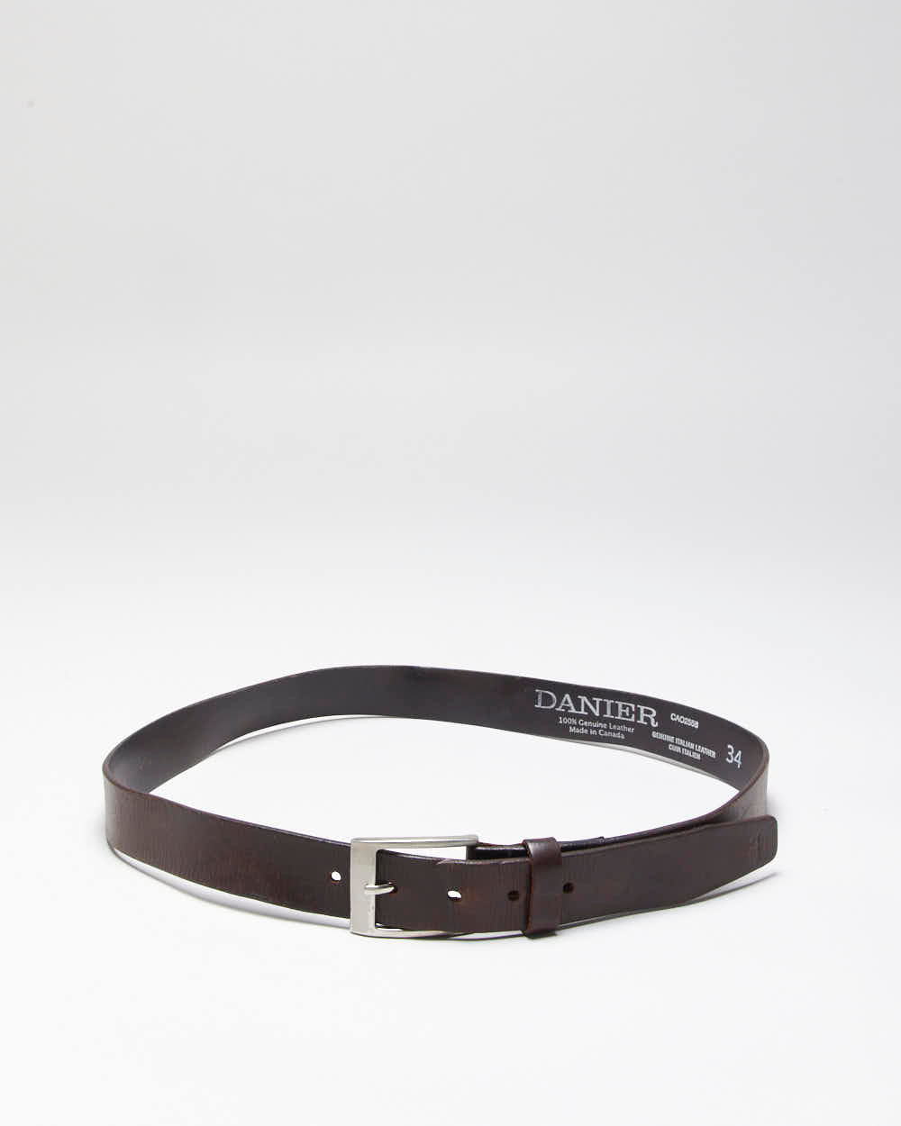Vintage Danier Brown Leather Belt - W33-W38