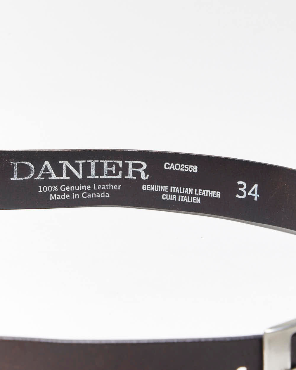Vintage Danier Brown Leather Belt - W33-W38