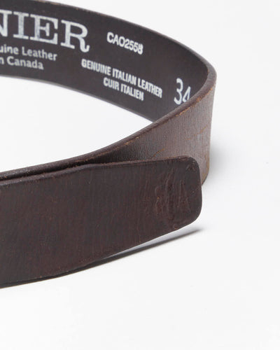Vintage Danier Brown Leather Belt - W33-W38