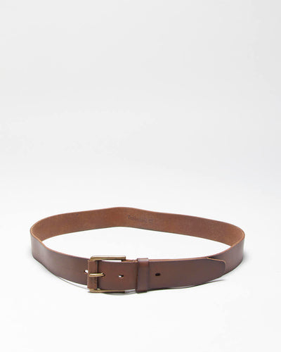 Vintage Timberland Brown Leather Belt - W34-W38
