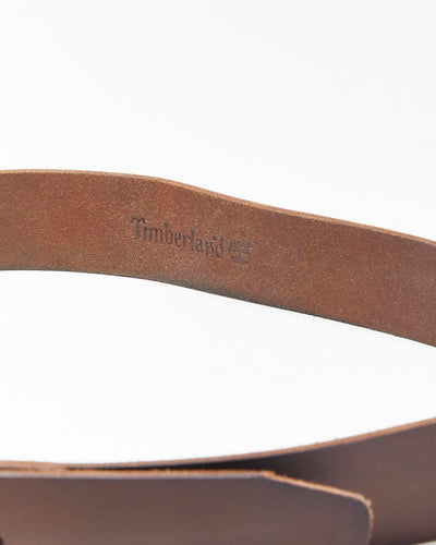 Vintage Timberland Brown Leather Belt - W34-W38