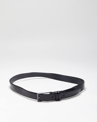 Vintage Hugo Boss Black Leather Belt - W37-W41